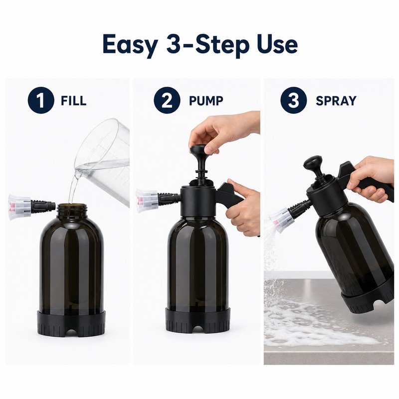 2L Foam Sprayer for Car Washing – Hand Pump Pressure