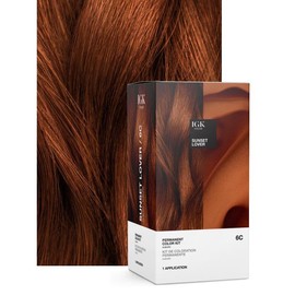 IGK PERMANENT COLOR KIT | Easy Application + Strengthen + Shine | Squalane + Orchid Extract | Vegan + Cruelty Free + Ammonia Free | 140ml | 4.75 oz:_6C SUNSET LOVER