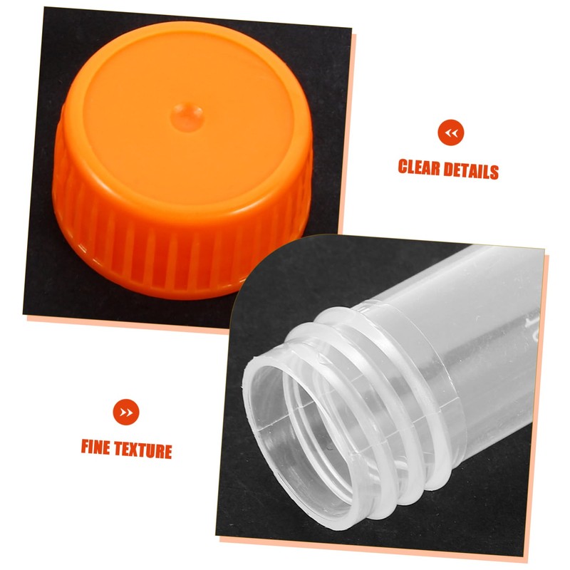 GLEAVI 10ml Mini Storage Bottles Caps Test Tube Vials Vials