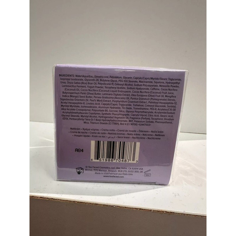 Too Faced Hangover Pillow Cream Hydrate Sleep Glow Night Cream