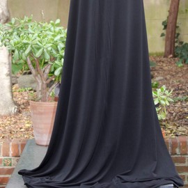 ITY Fabric | 5 Yard Continuous | Jersey Spandex Knit | 2-Way Stretch | 60" Wide (Black, 5 Yards)