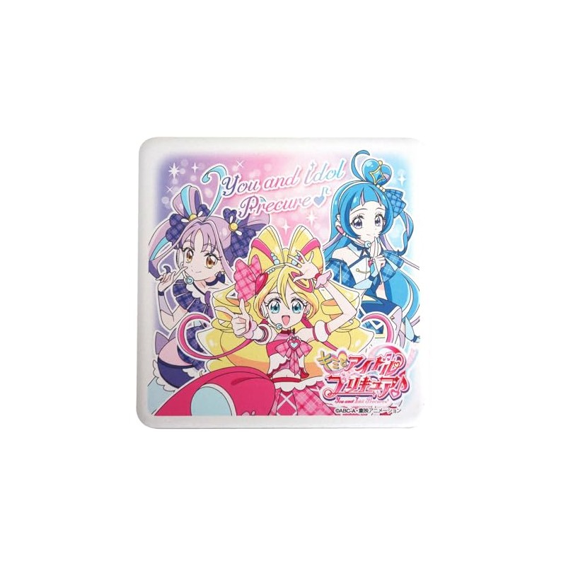 Kimi to Idol Pretty Cure 075537 Water Absorption Coaster, Square