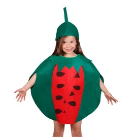 Matissa Kids Fruits Vegetables and Nature costumes Suits outfits Fancy Dress Party Boys and Girls (Watermelon)