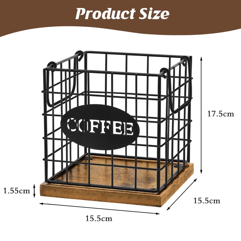 MEETOZ Coffee Pod Holder Organizer, Large Capacity K Cup Holder