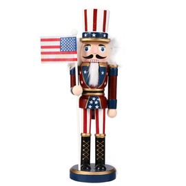 Nutcracker Figurine Wooden Nutcracker Soldier Christmas Wood Ornaments Christmas Table Decoration for Christmas Party