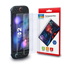 HEATFUN Switch 2 Screen Protector, Blue Light Blocking Tempered Glass Screen Protector for Switch 2, 9H Hardness, HD Clear, Anti-Fingerprint, Anti-Scratch, Eye Protection, Easy Installation - 2-Pack