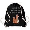 Mr. & Mrs. Panda Sports Bag Squirrel Flower, black