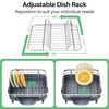 SAYZH Dish Drying Rack - Expandable Dish Rack for Kitchen