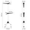 APEXCHASER Clothes Drying Rack Folding, 2-Tier Drying Rack Clothing, Laundry