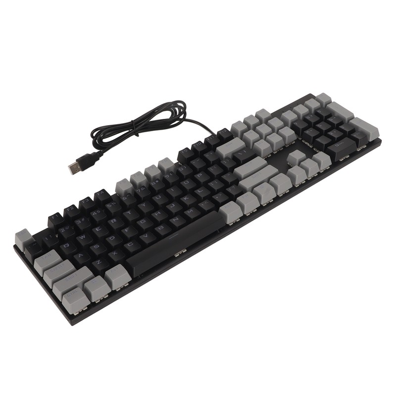 104 Key Mechanical Gaming Keyboard 28 Backlight Modes Blue Switch