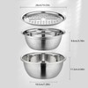 Multifunctional Stainless Steel Basin, Graters for Kitchen, 3 in 1