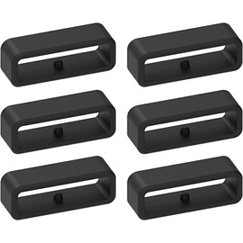 6-Pack Fastener Rings Compatible with KOSPET Tank M2/M3/M3 Ultra, KOSPET Tank T2/T3/T3 Ultra, AMAZTIM M2/T2 Smart Watch, Silicone Band Keeper Replacement Watch Band Loop/Holder/Retainer