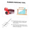 MAGICLULU 4Pcs Laboratory Rubber Stopper Hole Puncher Set Manual Drilling