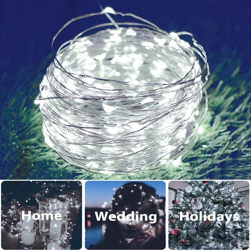 1 Pack Extra-Long Solar String Lights Outdoor, 39FT 100 LED