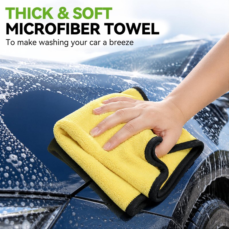 62" Car Wash Brush with Long Handle, 6Pcs Car Wash