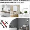 Plumbing Tools, Angle Stop Wrench Kit,Multifunctional Tool Kit,Professional Plumbers Wrench