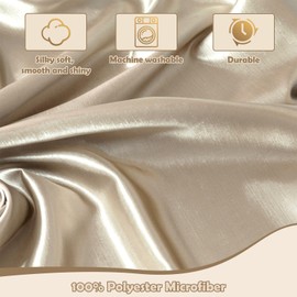 2er Satin Kissenbezug 40 x 80cm, Weich Wie Seidenkissenbezug, Satin Kopfkissenbezug Wie Seide, Silk Pillowcase für Haar und Haut