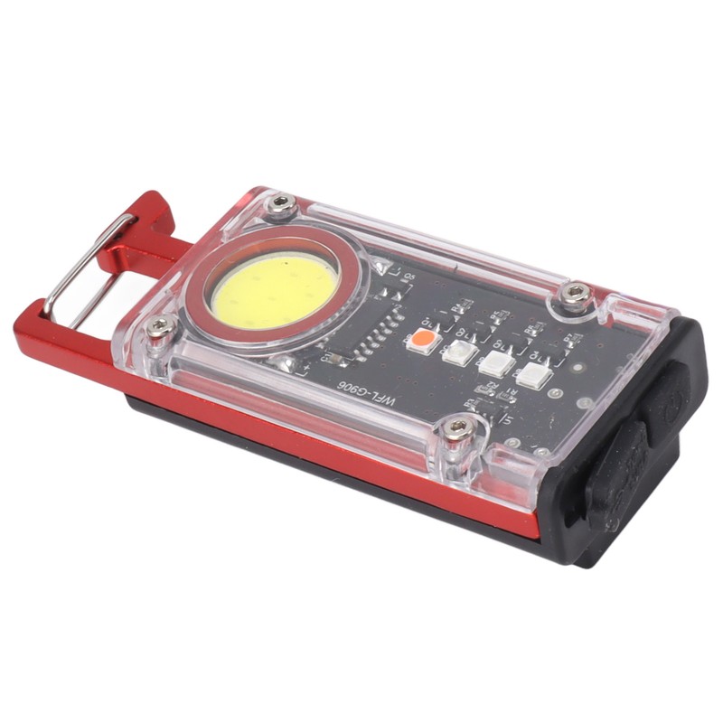 800LM COB Keychain Work Light Rechargeable Mini LED Flashlightht Outdoor