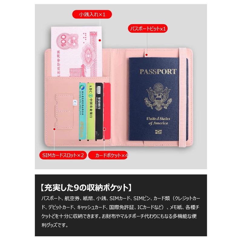 Costowns PASSPORT CASE ct-86 Thick PU Leather Passport Case Cover