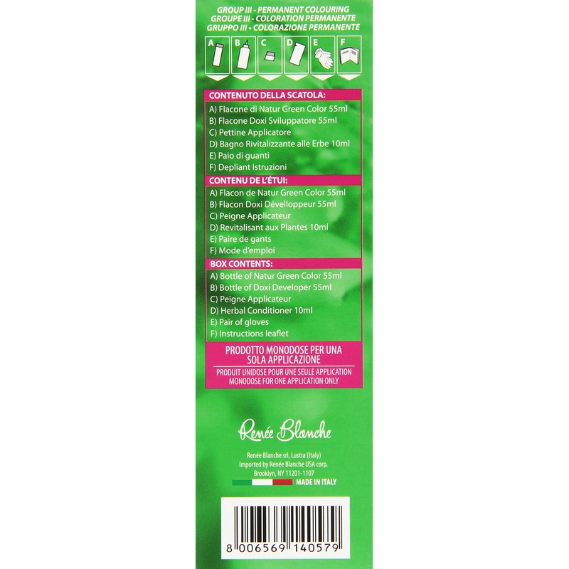 Permanent Natural Color Green n 544 Coffee