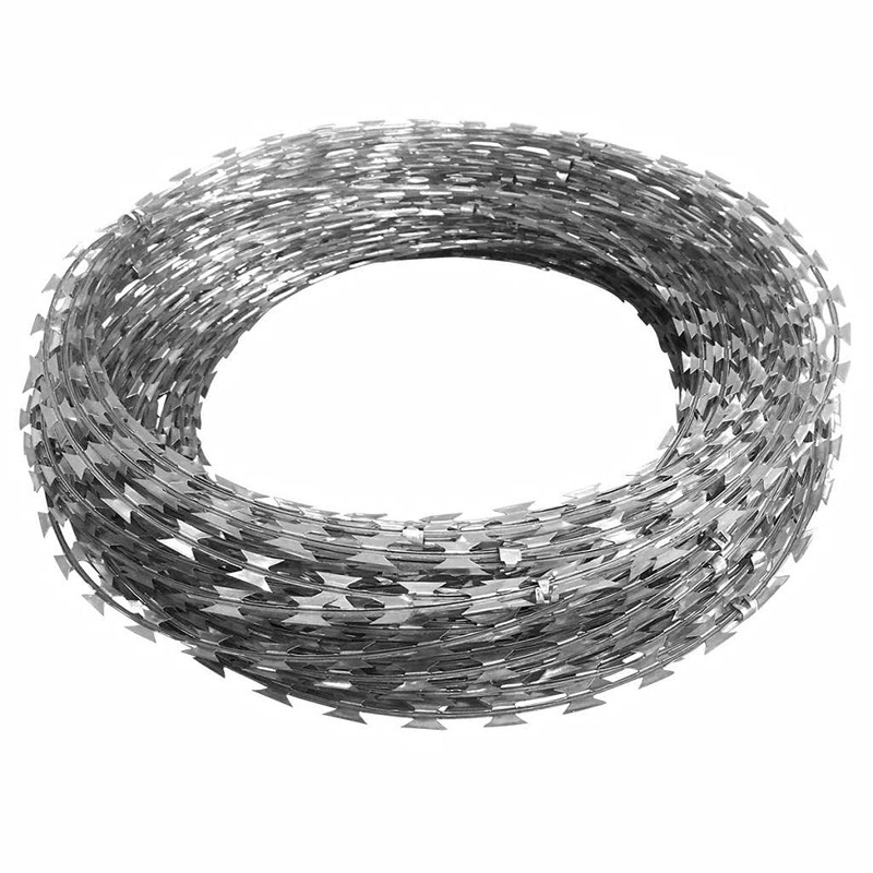 vidaXL BTO-22 Clipped Concertina NATO Razor Wire Galvanized Steel 492.1'