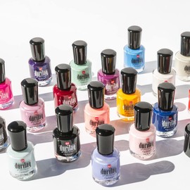 duri Durilaq, DUO7D To The Moon And Back, Shimmer Lavender Purple, Gel Effect Nail Polish and Top Coat Duo, Long Lasting, Quick Drying, Pack of 2 Cosmetics