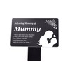 OriginDesigned Memorial plaque with poem and illustration in gold, silver,