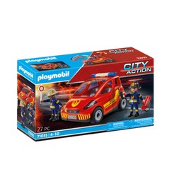 PLAYMOBIL City Action 71035 Fire Brigade Small Car with Removable Windscreen from 4 Years