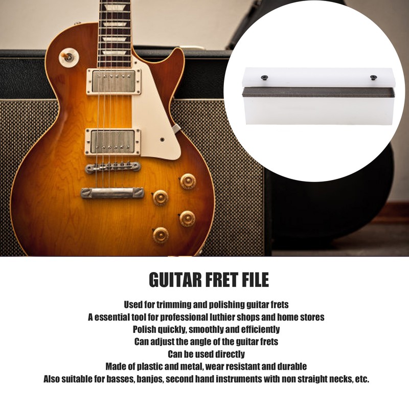 Guitar Fret Sanding Tool Plastic Metal High Efficiency Fret Polishing
