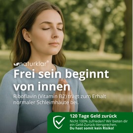 Lungwort Capsules - 5 Compartments Combination with Eucalyptus and NAC Acetyl-Cysteine - Vegan - 120 Lungwort & Thyme Capsules High Dose Naturklar