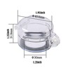 30mm Button Protector, Emergency Stop Switch, BS‑02 Transparent Dustproof Round