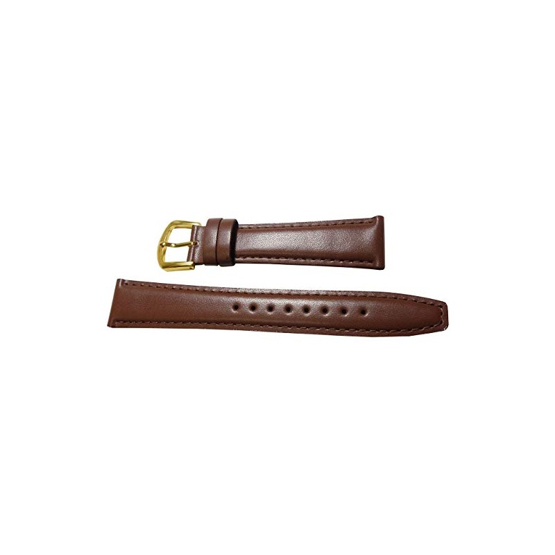 Seiko DXJ8 Leather Smooth Brown Men's Watch Strap Band 0.7