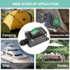 QTEATAK Inline Cord Switch DPST 4Pins AC/DC 20A-125V,16A-250V,30A-24V,35A-12V, IP66 Waterproof