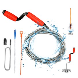 Drain Snake with Claw, Reusable Flexible Plumbing Drain Snake, Drain Unblocker and Sink Unblocker Tool for Toilet, Bathroom Drainage, Kitchen Sinks, Sewer (4PCS)