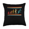 Evolution of Basketball Throw Pillow