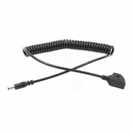 Camera Monitor D-tap DC Barrel 5.5 * 2.5mm Coiled Power Cable for Blackmagic BMCC DSLR