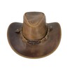 KAKADU Brumby Shapeable Leather Hat Brown