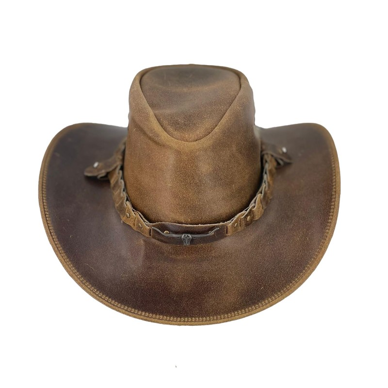 KAKADU Brumby Shapeable Leather Hat Brown