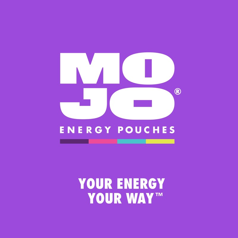 MOJO Energy Pouches Blue Raspberry Flavor, 50 mg per Caffeine