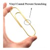Paperclips Extra Grandes 10 Cm Vinilo Dorado Brillante