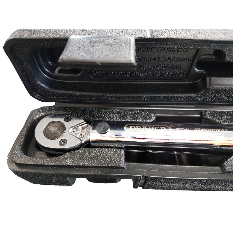 Draper 78639 BTW 1/4" Square Drive Torque Wrench 5-25Nm