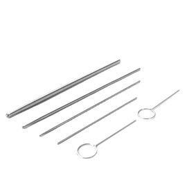 Abu I Pet Professional Reptiles Ball Tip Snake Sexing Kit Probes Set 6pcs,5sizes