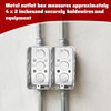 4x2 Inch Electrical Box with 1/2" Knockouts, 12 Pack Galvanized