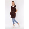 7/8 Tunic Cotton Colourful Apron Short without Sleeves Cooking Apron,