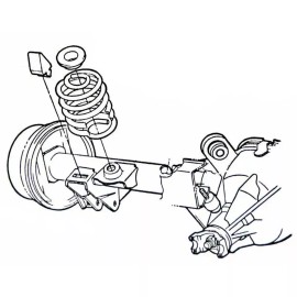 resto-rubber 64-72 Rear Axle Bump Stops Ribbed Rubber Bumpers Chevelle Lemans Cutlass 2pc