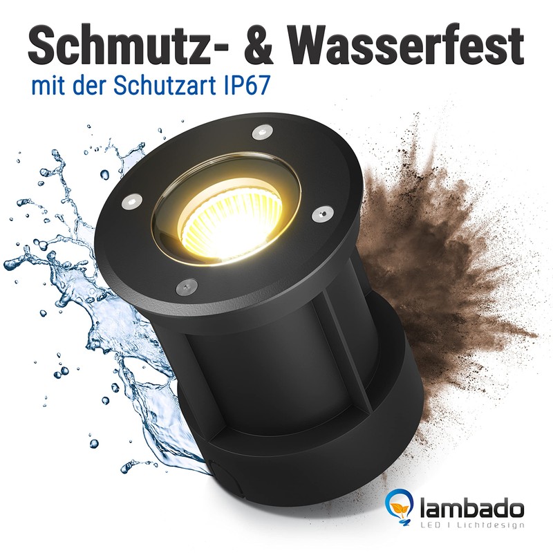 lambado® LED Floor Spotlight for Outdoor Use with RGB Colour