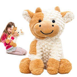 Kühe Kawaii Kuscheltier, 22cmWeich Kuh Kuscheltier Plüschtie, flauschig und weich Kuh Plüschtier, für Jungen Mädchen Geburtstag, Kindertag, Weihnachten Geschenk