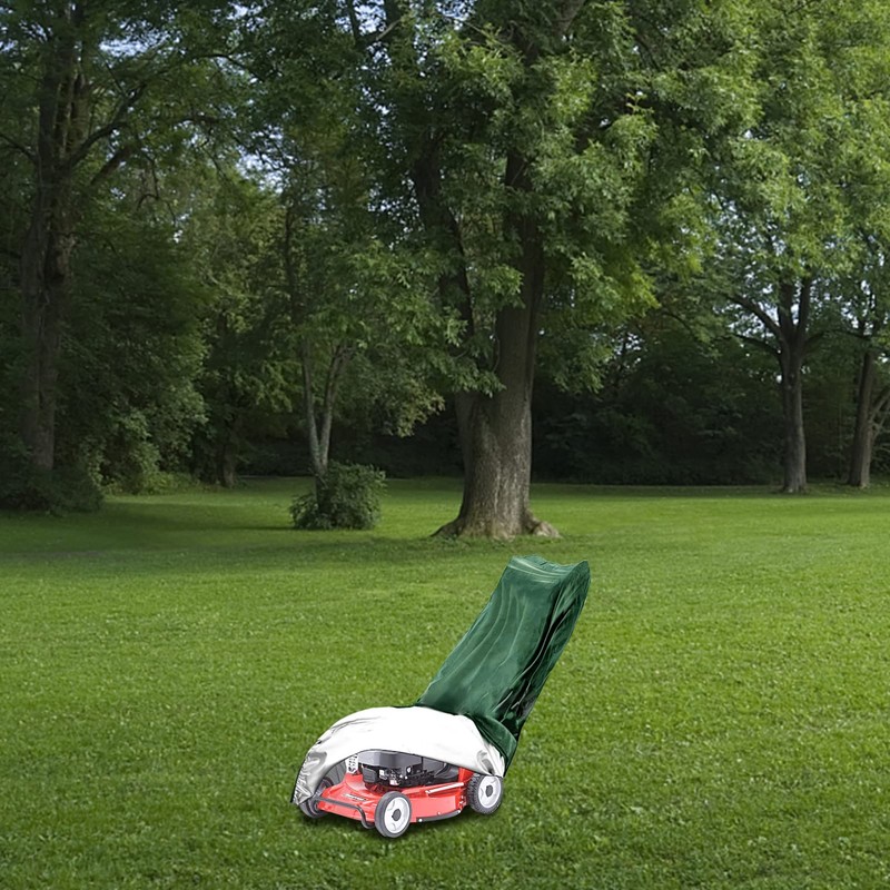 Kisangel Lawnmower Protective Cover Waterproof Sunscreen Dustproof Frostproof Oxford Fabric