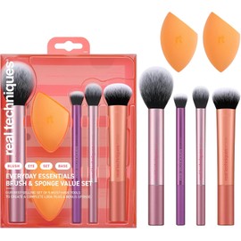 Set de brochas de maquillaje Real Techniques Everyday Essentials 6 piezas