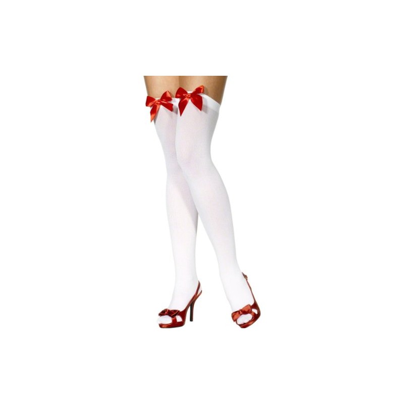 Sheer Desires Hold Up Stockings with bow